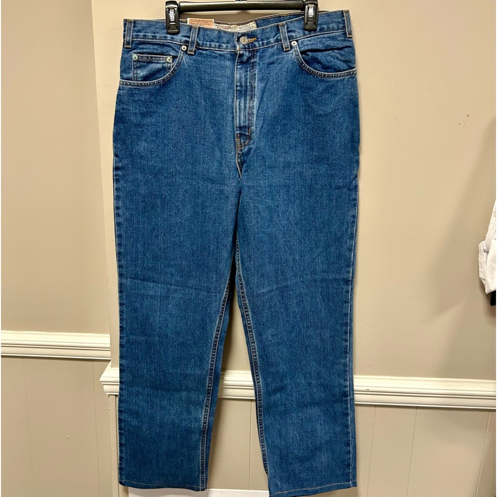 Authentics Sz 36 X 34 Blue Jeans NWT Natural Fit